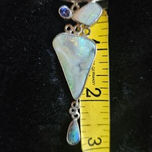 FABULOUS OPAL PENDANT NECKLACE. OH MY GOODNESS!!! Sterling Opal Necklace